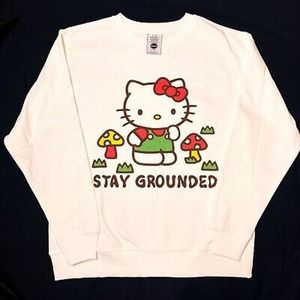 Hello Kitty Sweatshirt "Stay Grounded" NWT